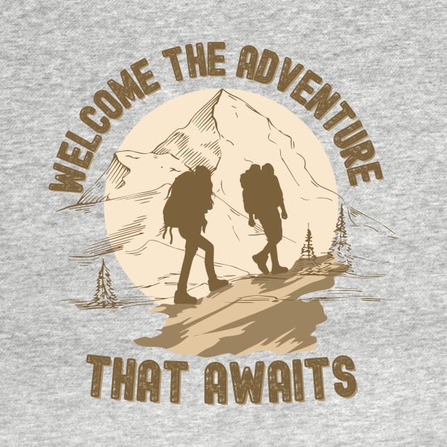 Welcome the adventure that awaits by Positive Designer